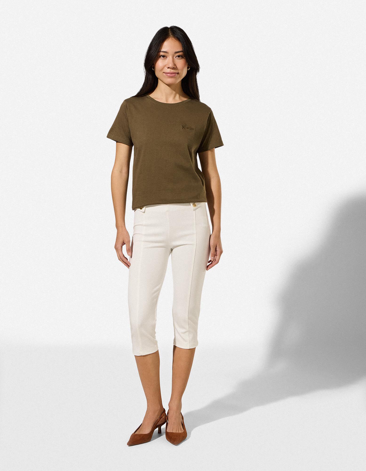 Leggings - Viskose-Anteil - Off-White