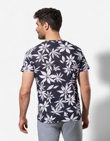 T-Shirt - Allover-Print - wei&szlig;