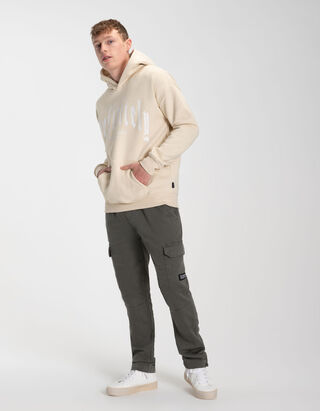Pantalon cargo - Teneur en stretch - Gris