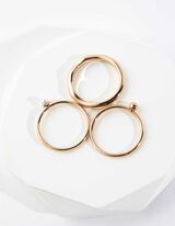 Anello - Confezione da 3 pezzi - oro