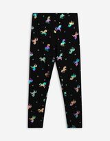 Leggings - Holografischer Print - schwarz