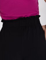 Kratke hlače - Viskozna me&scaron;anica - crna