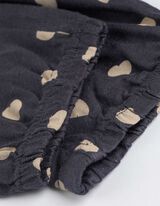 Spodnji del pižame - Potisk po celotni površini - temno siva