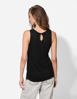 Top - Frontprint - schwarz