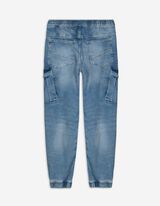 Laisvalaikio kelnės - Skalbimo poveikis - sviesiai melynas