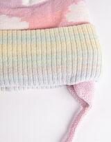 Bobble hat - Fleece lining - roze