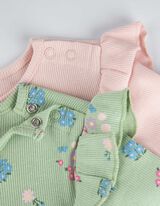 Jurk - Geribde structuur - roze