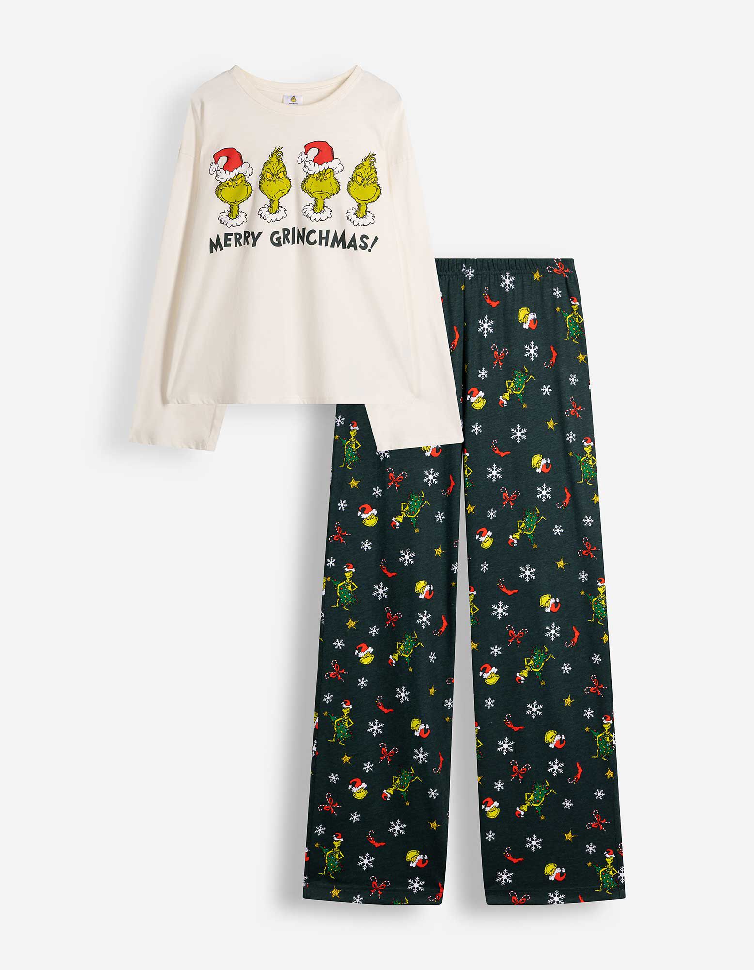 Pyjama Set aus Shirt und Hose - The Grinch - Bunt