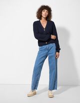 Kardig&aacute;n - tmavomodra