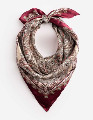 Sjaaltje - Paisleyprint - Beige