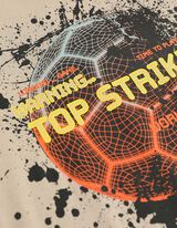 Langarmshirt - Frontprint - beige