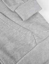 Sweatvest - Kap - grijs