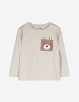 Langarmshirt - beige