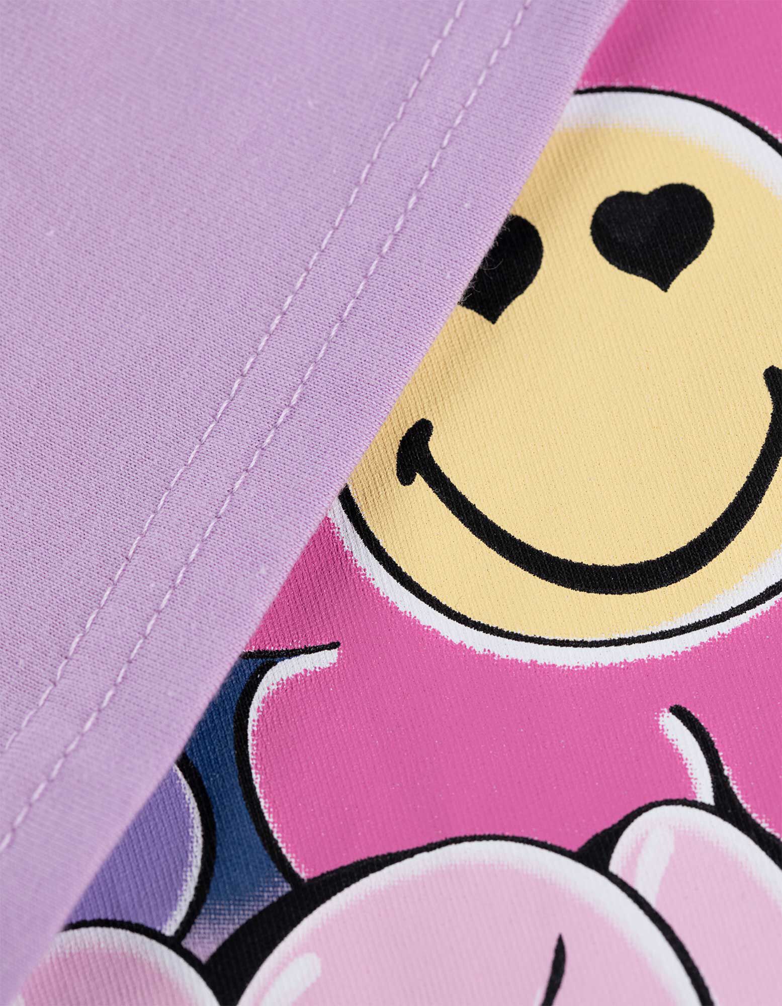 smile♪ T-shirt - SmileyWorld® - lila - Takko Fashion