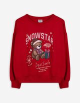 Pulover - Potisk - rdeca