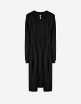 Cardigan - Bindegürtel - schwarz