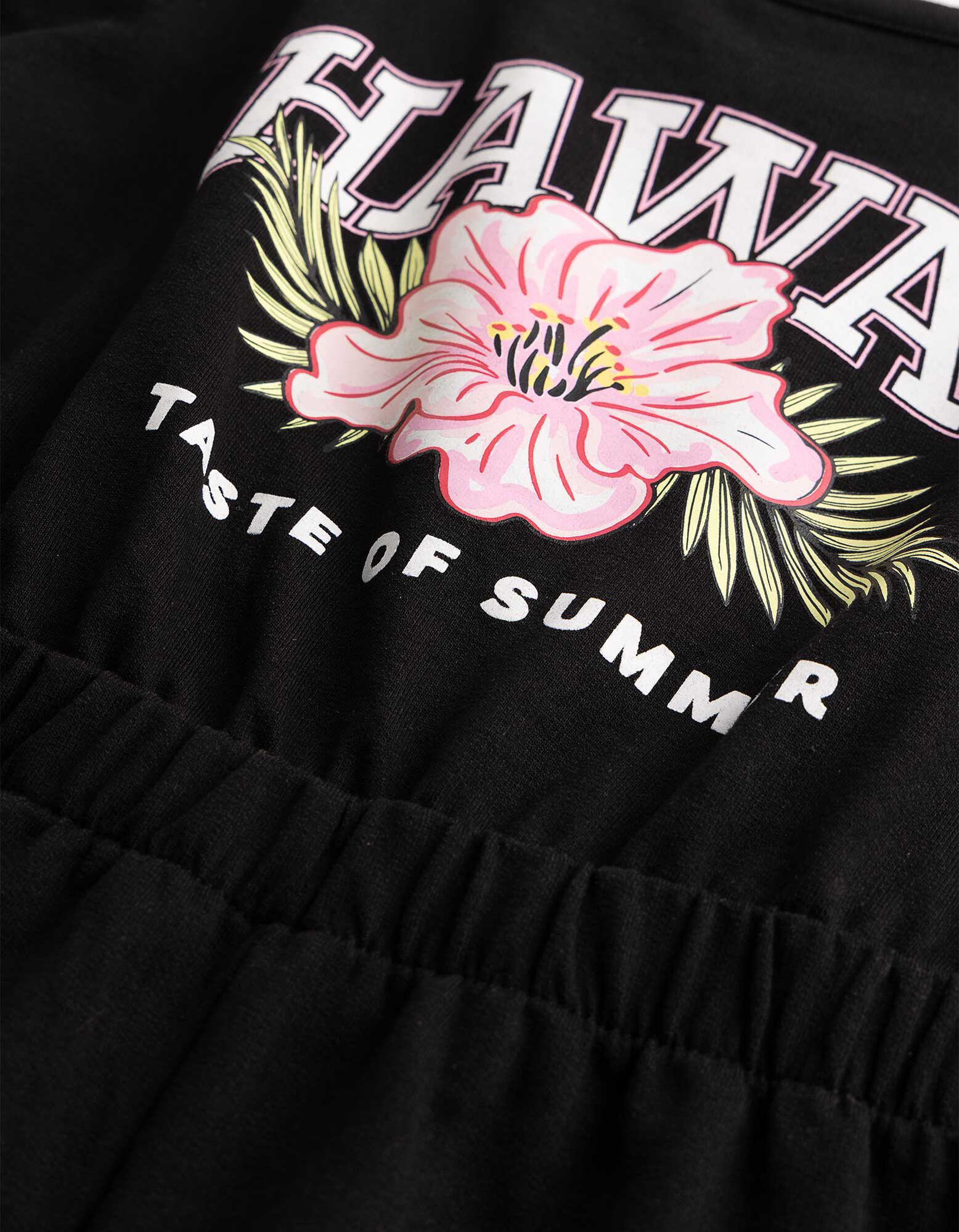 Jumpsuit - Print - Schwarz