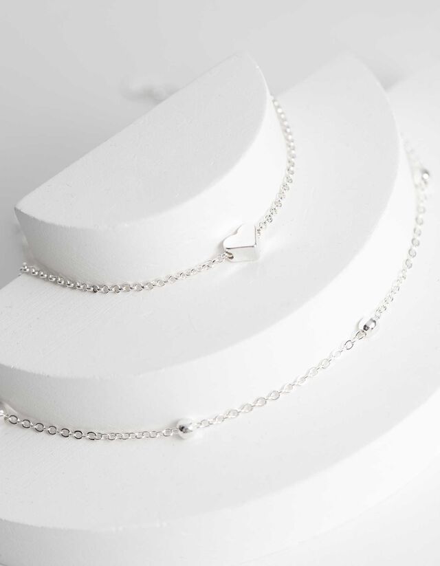 Voetenketting - Hanger - zilver