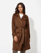 Lietpaltis - Mink&scaron;ta medžiaga - rudas