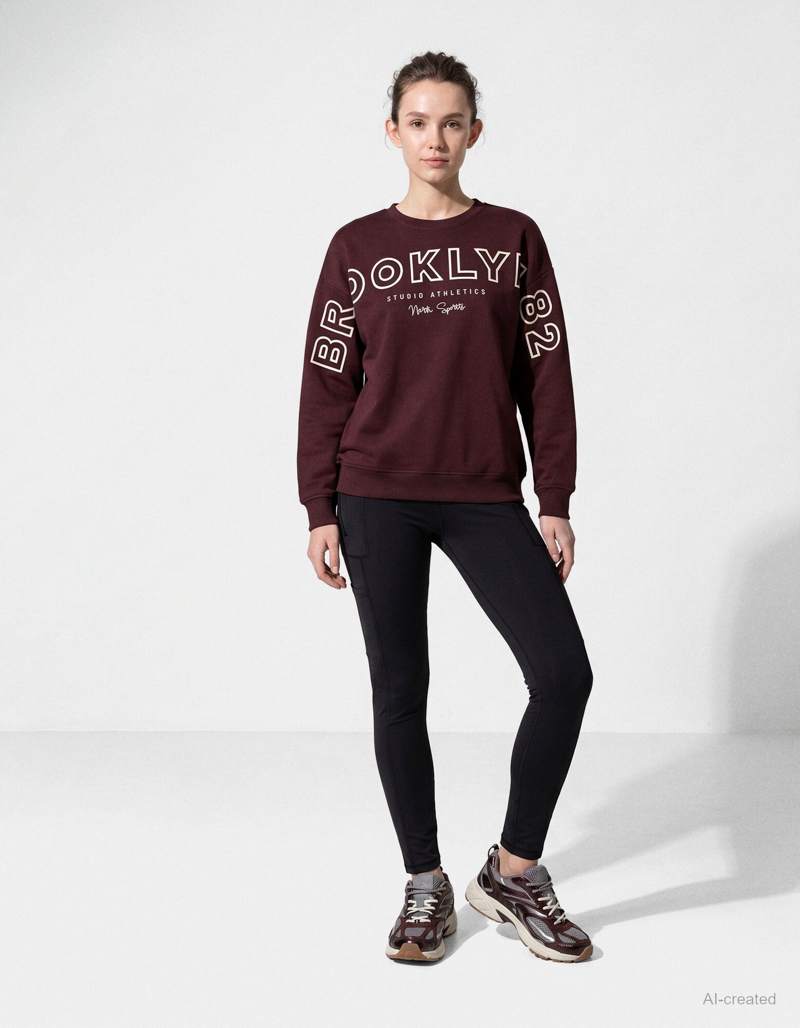 Sweatshirt - Baumwoll-Mix - Lila
