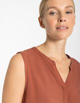 bluzkowy top - LENZING&trade; ECOVERO&trade; - jasnobrazowy-e-a