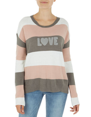 Damen Pullover mit Frottee-Aufn&auml;her