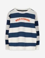 Sweatshirt - Strepen - Off-White