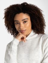 Sweter z dzianiny - Oversized Fit - bialy