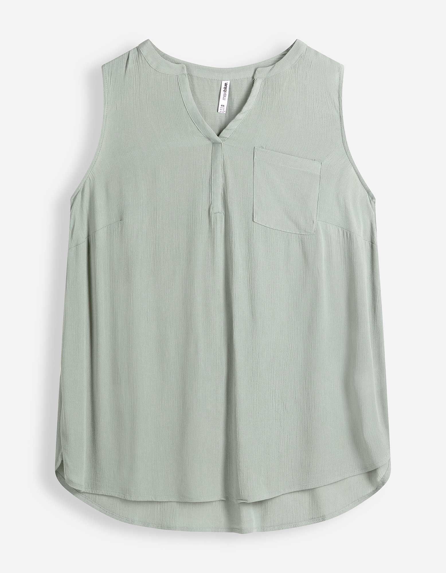 Blusentop - einfarbig - t&uuml;rkis