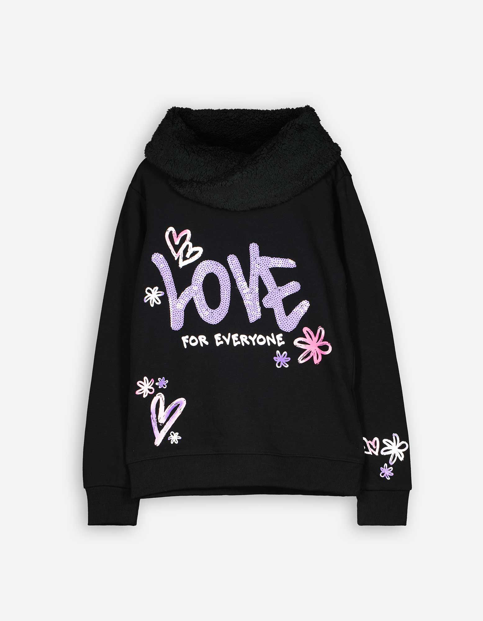 Hoodie Paillettenbesatz Takko Fashion