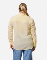 Bluse - Brusttasche - gelb