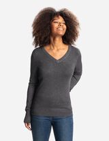 Longsleeve - LENZING™ ECOVERO™ - donkergrijs