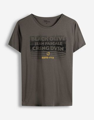 T-Shirt - Print - dunkelgrau