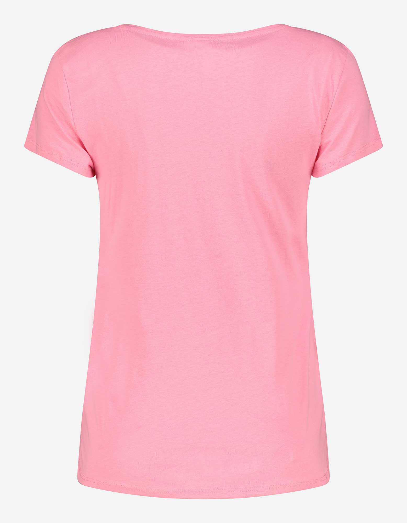 T-shirt - Message imprim&eacute; - rose