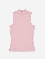 Top - Geribde structuur - roze