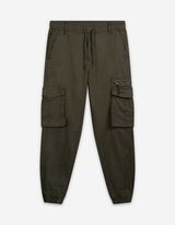 Cargo kalhoty - tmave zelena