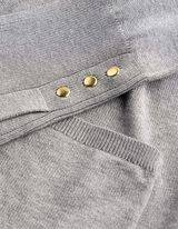 Longcardigan - Feinstrick - Grau