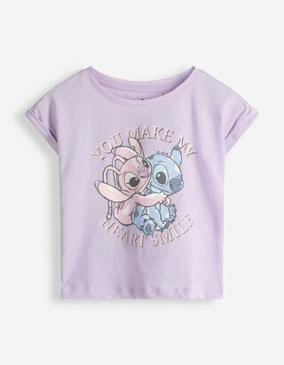 T-shirt - Lilo & Stitch - Lichtroze