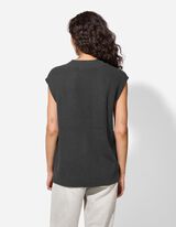 Strickpullover - Oversized Fit - schwarz