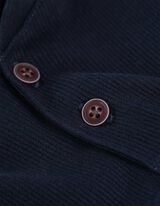 Lang shirt - Knoopsluiting - donkerblauw