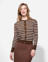 Cardigan - Abbottonatura - marrone