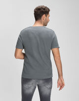 T-shirt - Grosse maille - Vert fonc&eacute;