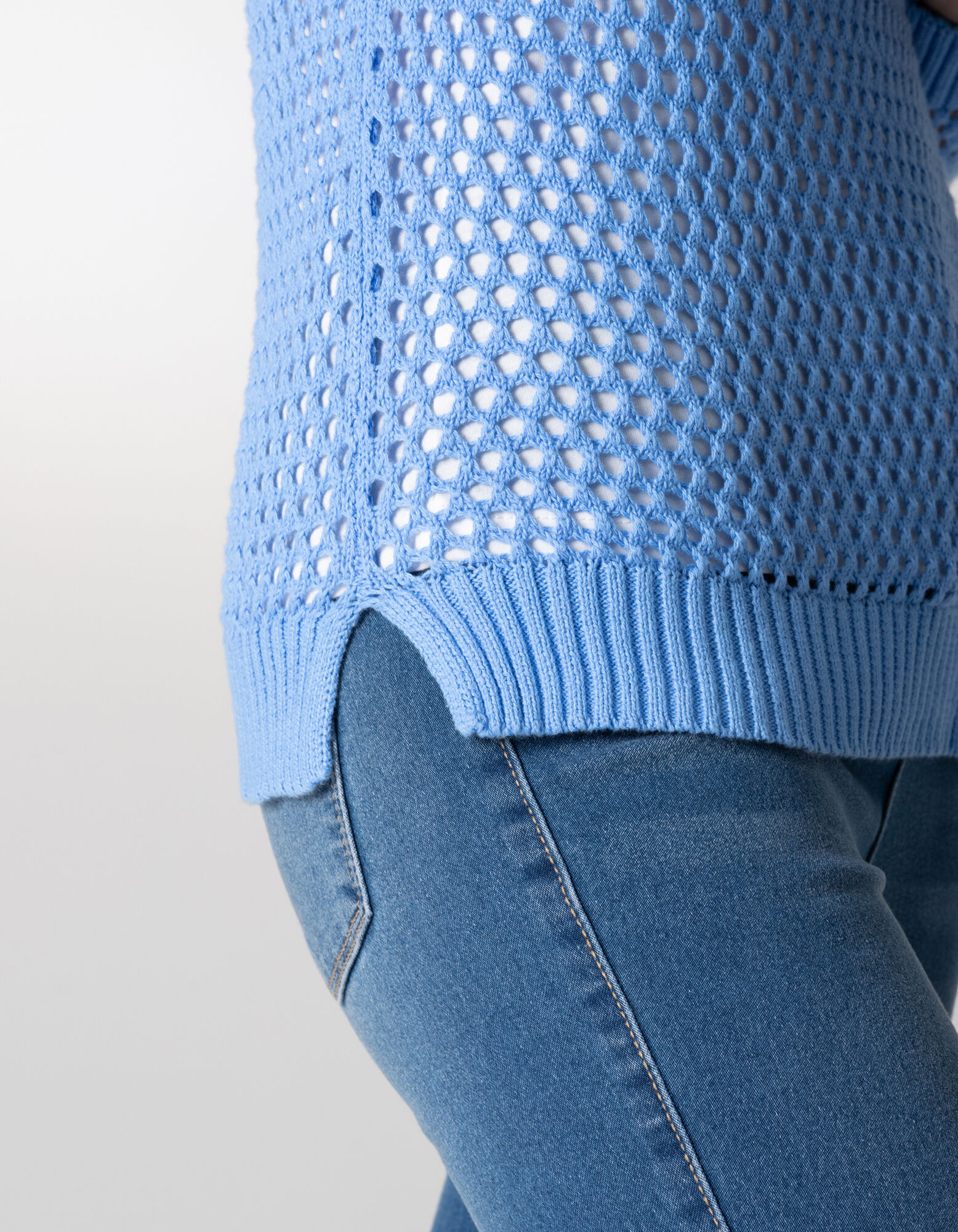 Pull-over - Coupe Regular Fit - Bleu clair