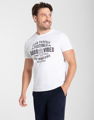 T-shirt - Imprim&eacute; - blanc