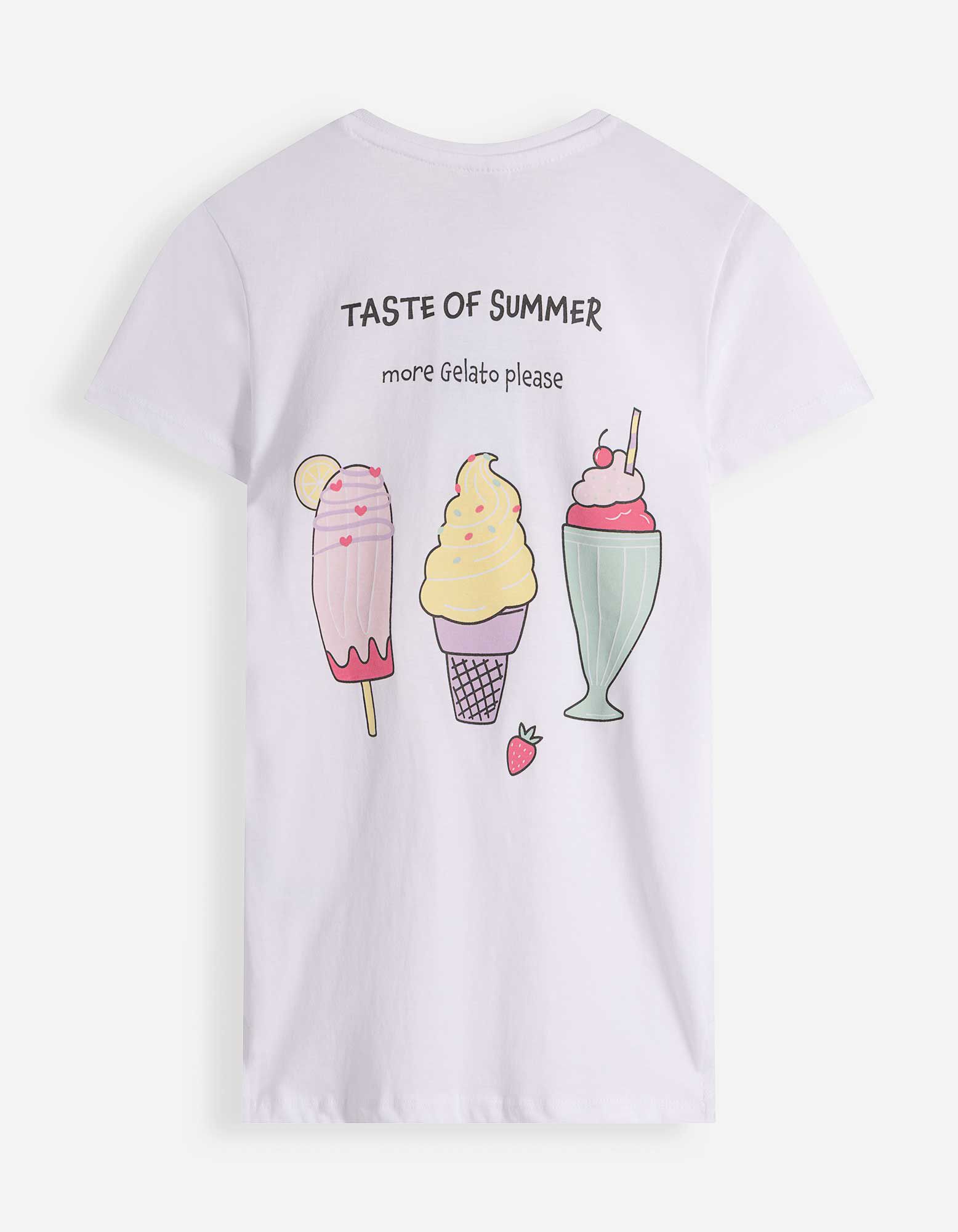 T-Shirt - R&uuml;ckenprint - Wei&szlig;