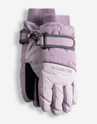 Skihandschuhe - Color-Blocking - Rosa