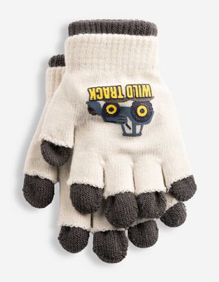 Handschoenen - Print - Donkergrijs