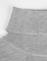 Maglia a manica lunga - Collo dolcevita - grigio chiaro