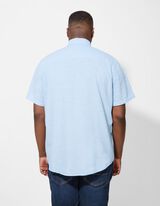 Hemd - Meliert - blau