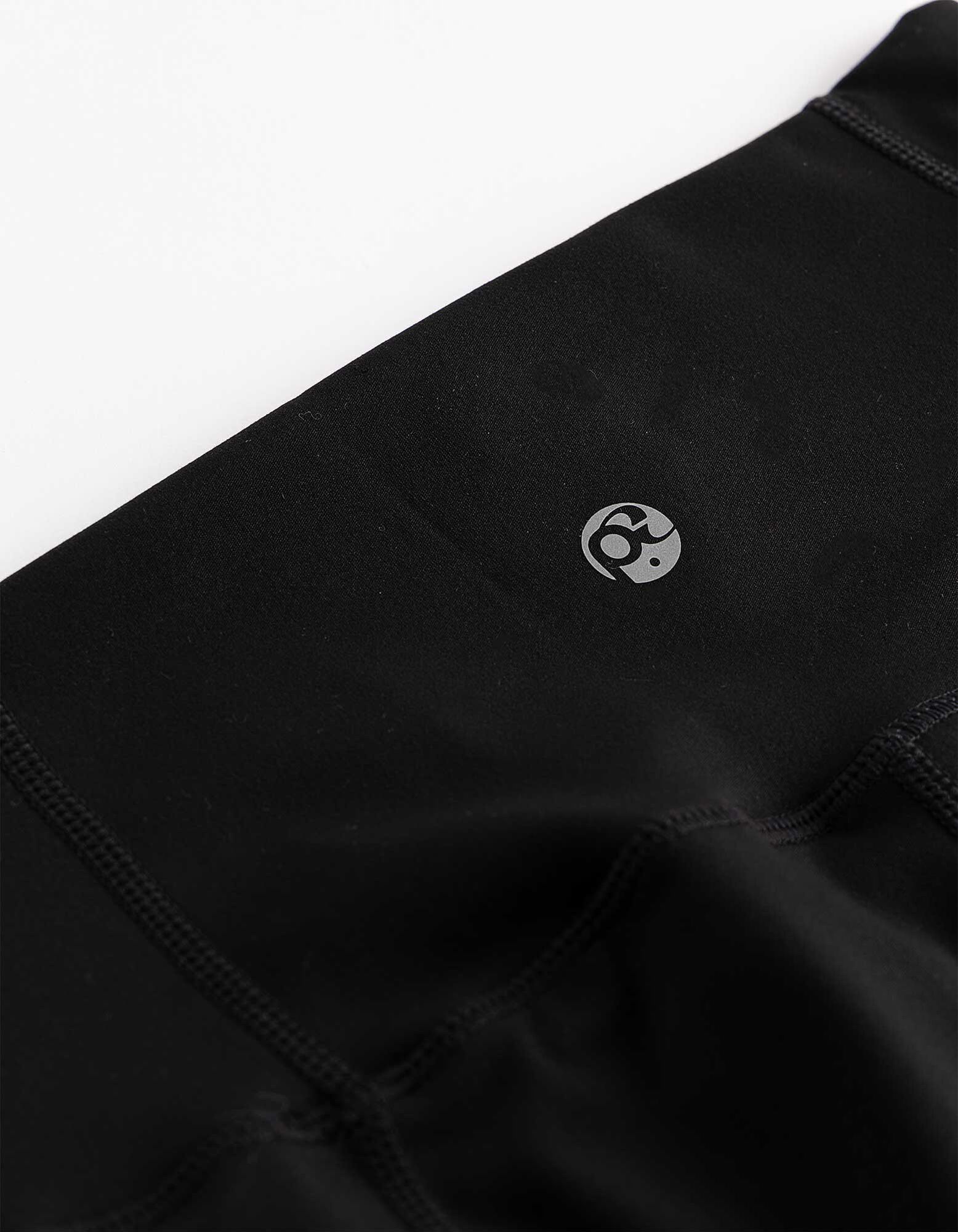 Leggings - Material respirabil - Negru